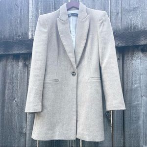 Zara wool blazer coat